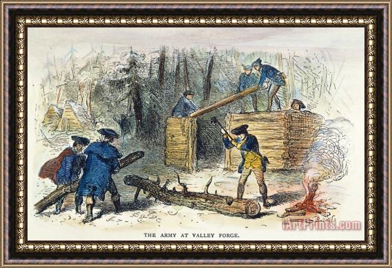 Others Valley Forge: Huts, 1777 Framed Painting