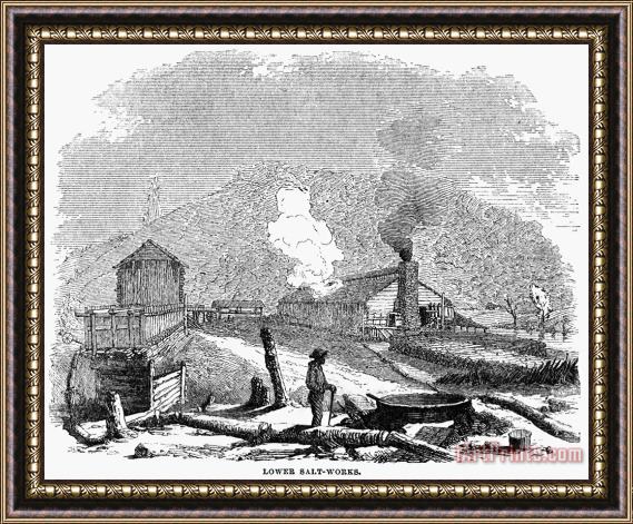 Others Virginia: Salt Mine, 1857 Framed Painting