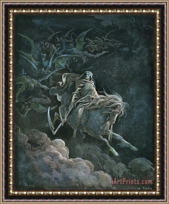Others Vision Of Death Framed Painting