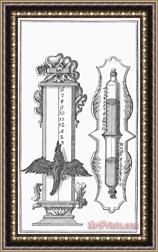 Others WATER CLOCK, 18th CENTURY Framed Print