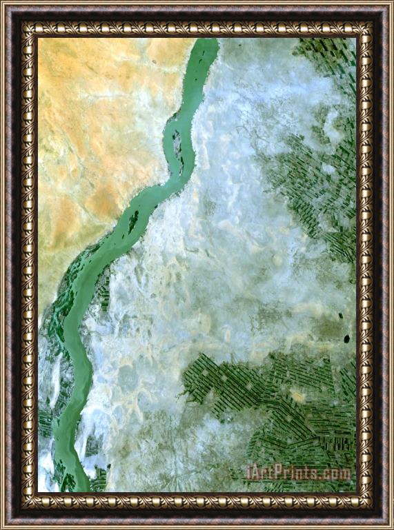Others White Nile Sudan Framed Painting
