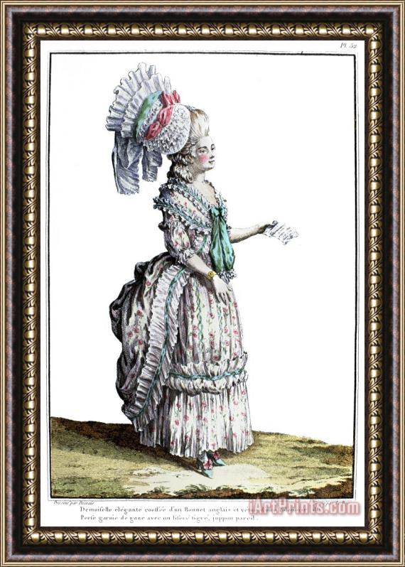 Others WOMENS FASHION, c1780 Framed Print