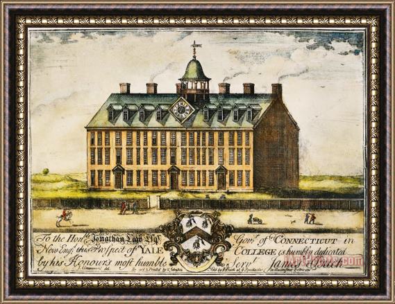 Others Yale College, 1749 Framed Print