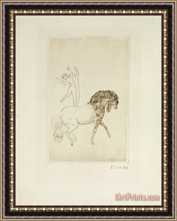 Pablo Picasso At The Circus Framed Print