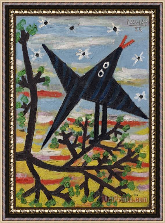 Pablo Picasso Bird on a Tree (l'oiseau) Framed Print