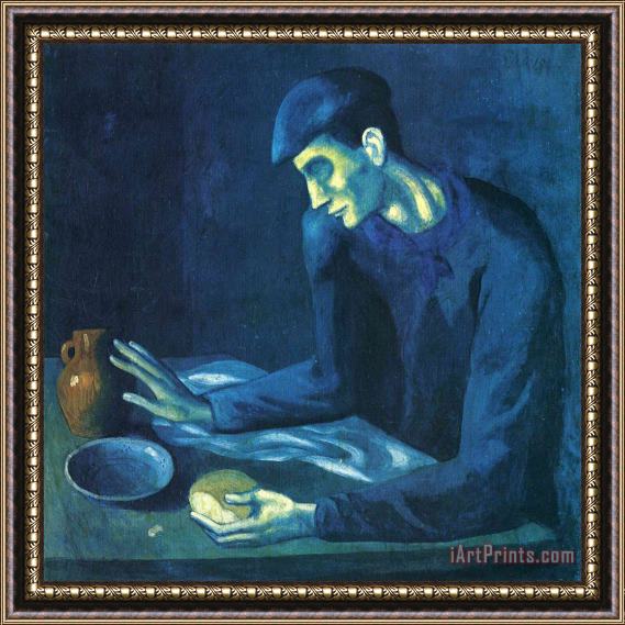 Pablo Picasso Breakfast of a Blind Man 1903 Framed Painting