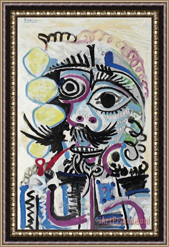 Pablo Picasso Buste D'homme Framed Print
