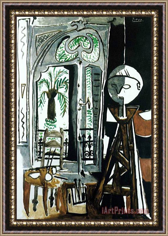 Pablo Picasso Das Atelier C 1955 Framed Painting