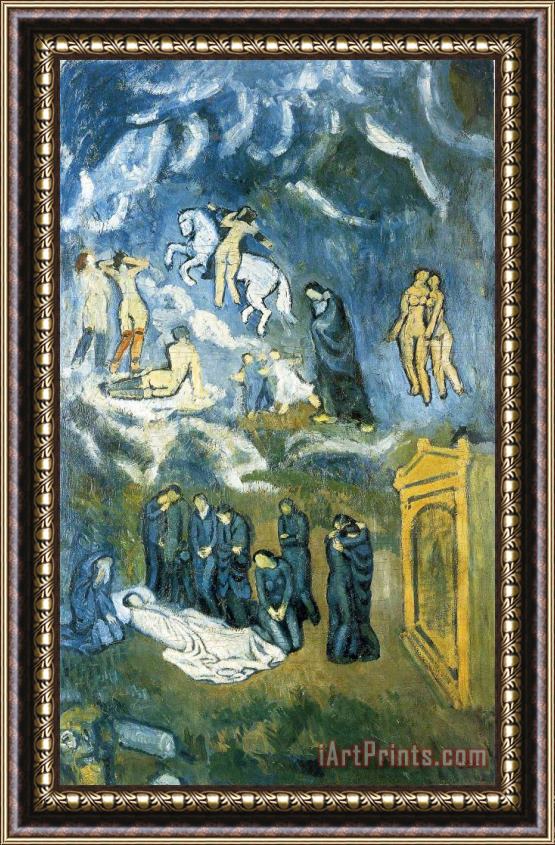Pablo Picasso Evocation The Burial of Casagemas 1901 Framed Print