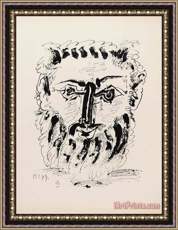 Pablo Picasso Faun Frontal View Framed Print
