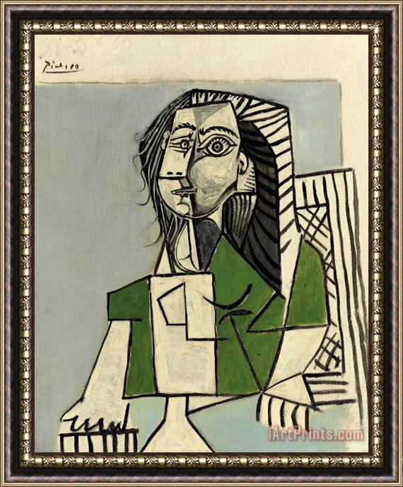 Pablo Picasso Femme Assise Framed Painting