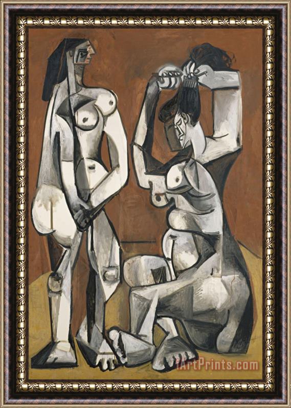 Pablo Picasso Femmes a La Toilette (women at Their Toilette) Framed Painting