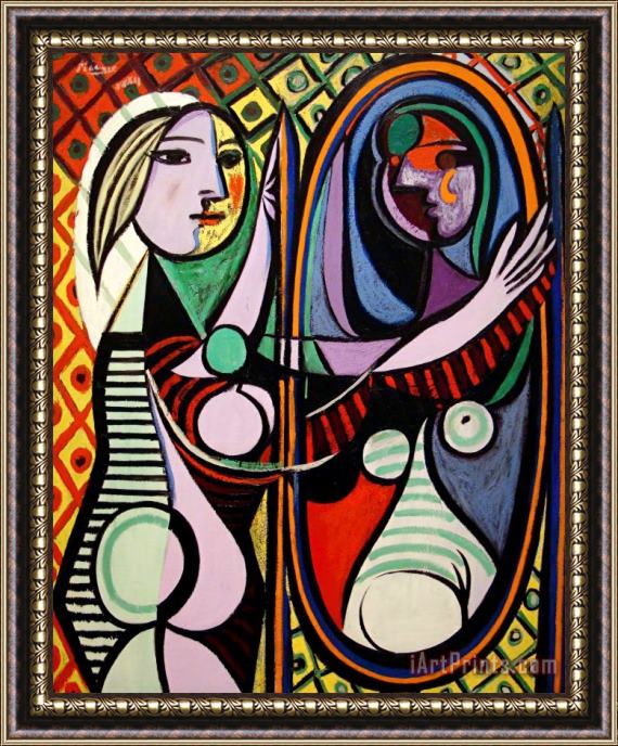 Pablo Picasso Girl Before a Mirror C 1932 Framed Print