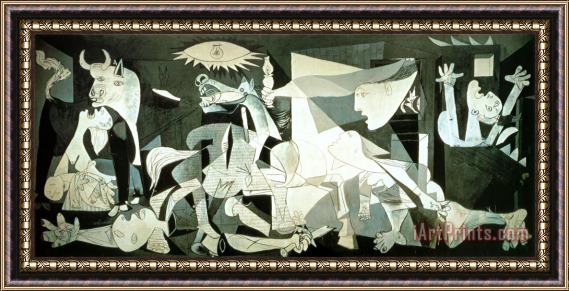 Pablo Picasso Guernica C 1937 Framed Painting