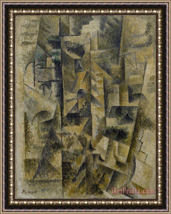 Pablo Picasso Landscape at Ceret (paysage De Ceret) Framed Painting