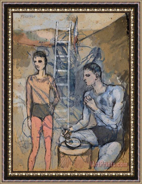 Pablo Picasso Le Repas De L'acrobate, 1905 Framed Print