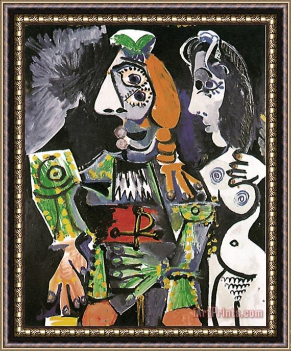 Pablo Picasso Matador E Femme Nue 1970 Framed Print