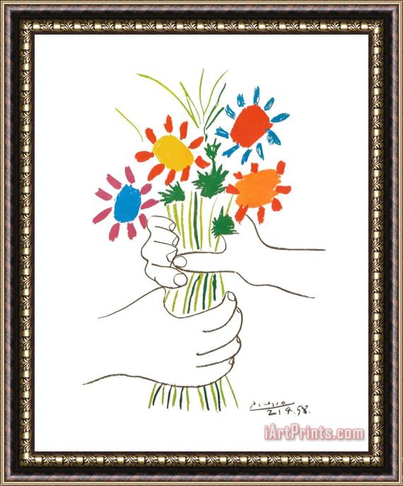 Pablo Picasso Petite Fleurs Framed Painting