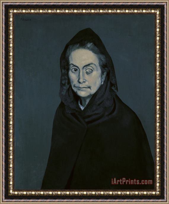 Pablo Picasso Portrait De Carlota Valdivia (appele Plus Tard La Celestine) (la Celestina) Framed Print