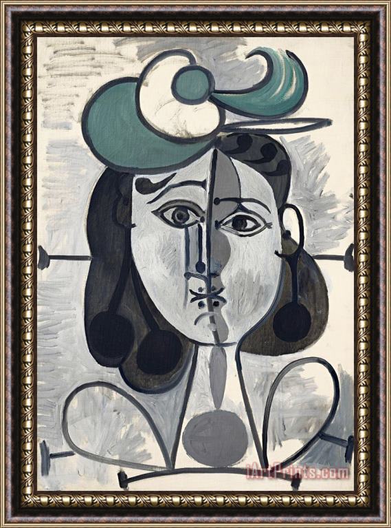Pablo Picasso Portrait De Francoise Gilot Framed Print