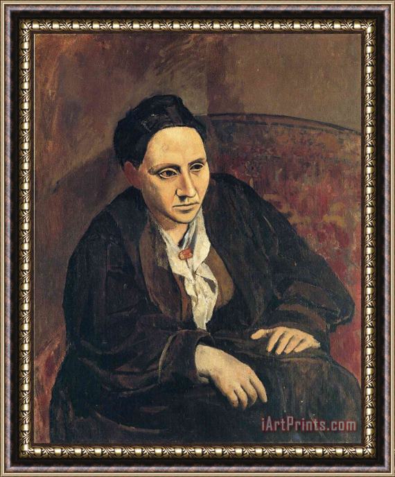 Pablo Picasso Portrait of Gertrude Stein 1906 Framed Painting
