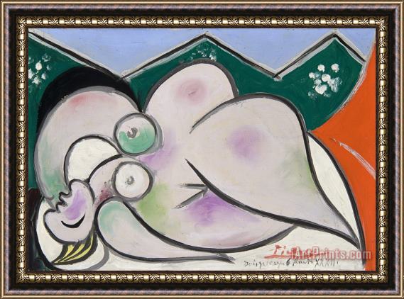 Pablo Picasso Reclining Woman Framed Print