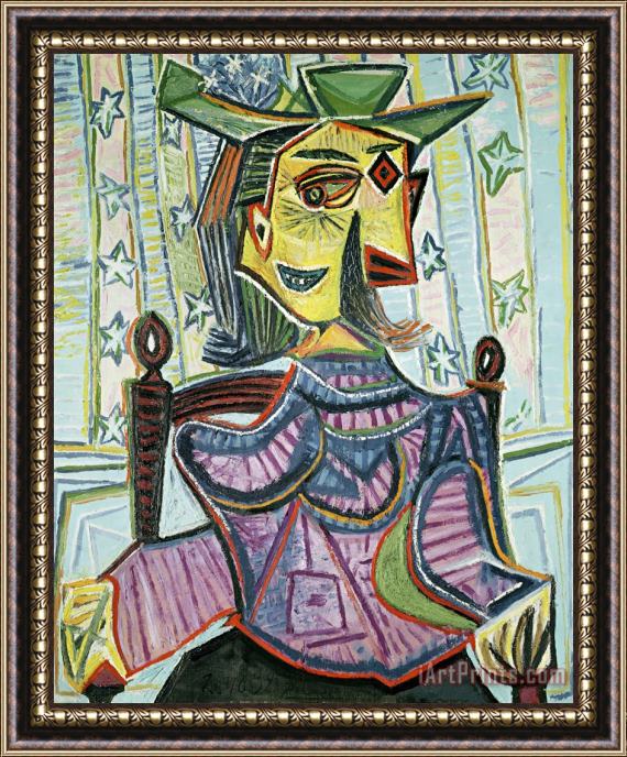 Pablo Picasso Seated Portrait of Dora Maar Framed Print