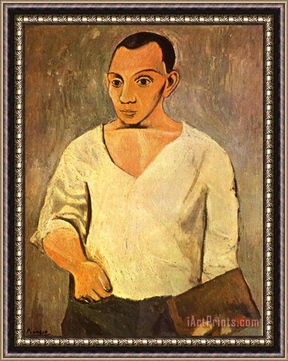 Pablo Picasso Self Portrait C 1906 Framed Print