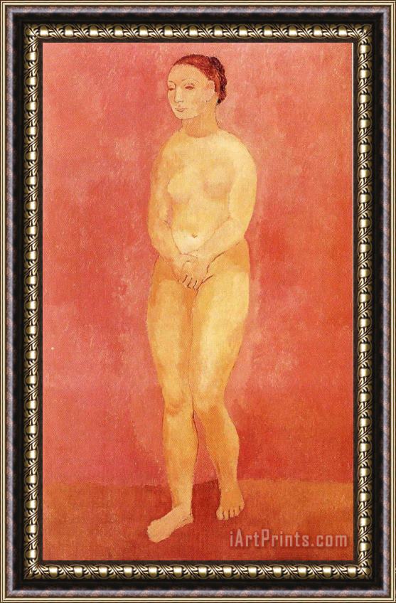 Pablo Picasso Standing Female Nude 1906 Framed Print