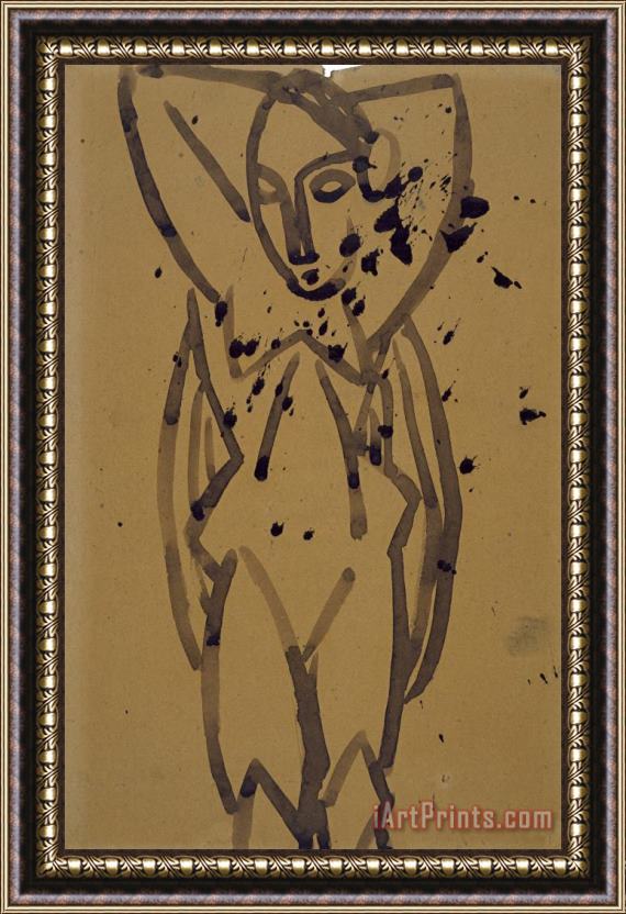 Pablo Picasso Study of a Standing Nude Framed Painting