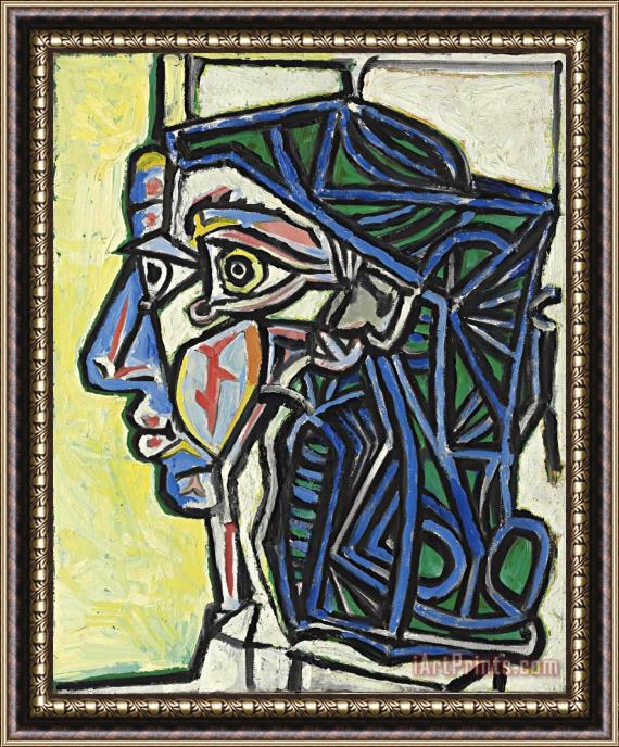 Pablo Picasso Tete De Femme Framed Painting