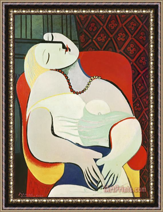 Pablo Picasso The Dream Framed Painting