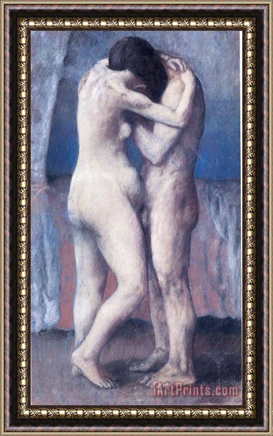 Pablo Picasso The Embrace 1903 Framed Print