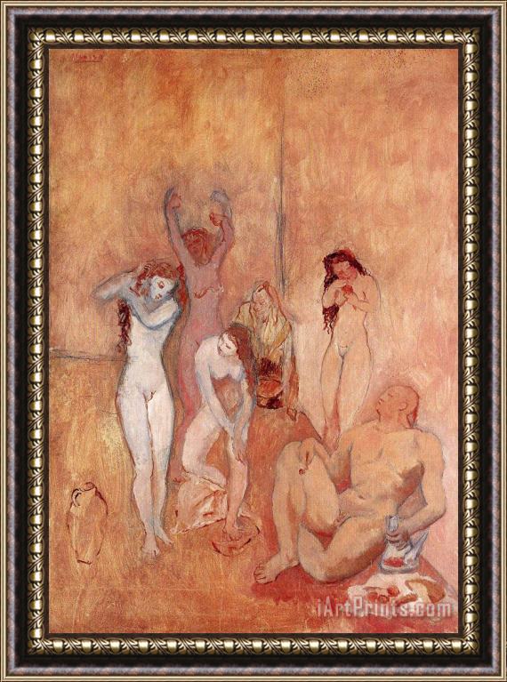 Pablo Picasso The Harem 1906 Framed Painting
