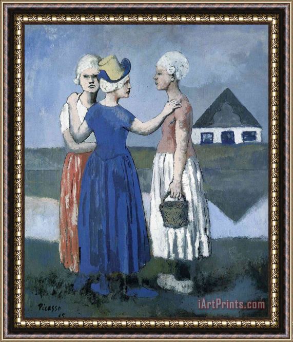Pablo Picasso The Three Dutchwoman 1905 Framed Painting