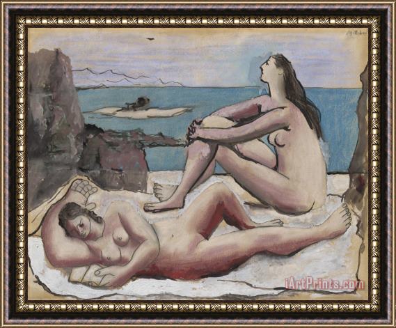 Pablo Picasso Three Bathers Framed Painting