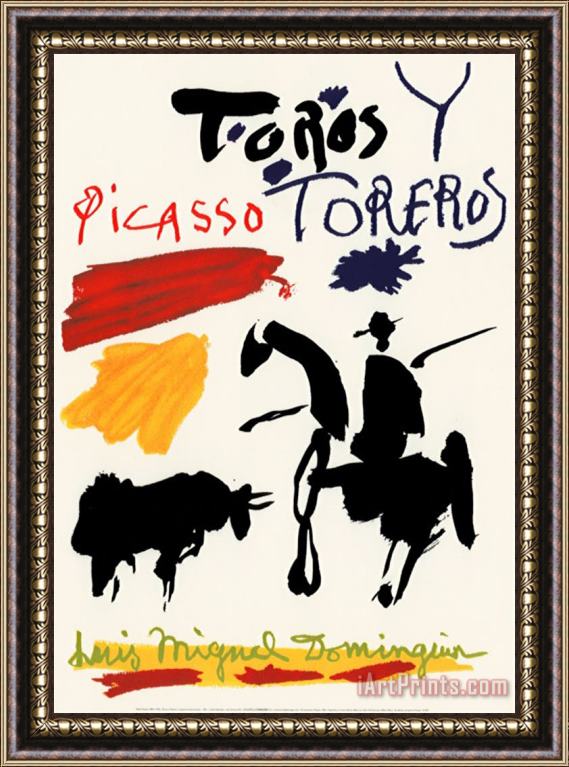 Pablo Picasso Toros Y Toreros Framed Painting