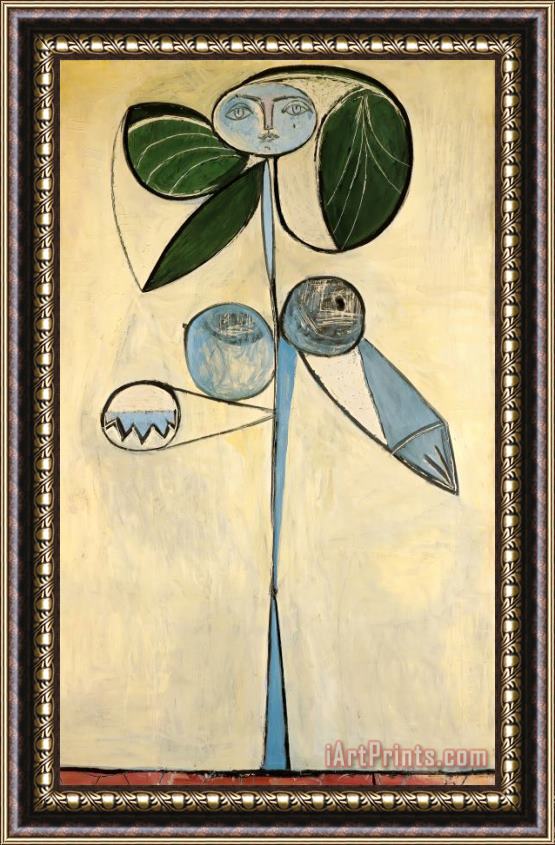 Pablo Picasso Woman Flower 1946 Framed Painting