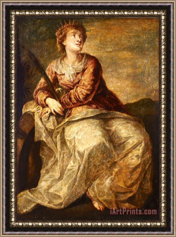 Paolo Caliari Veronese St Catherine Framed Print
