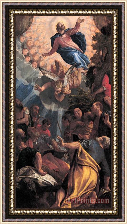 Paolo Caliari Veronese The Ascension Framed Painting