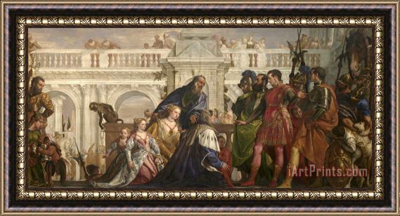 Paolo Caliari Veronese The Family of Darius Before Alexander Framed Painting