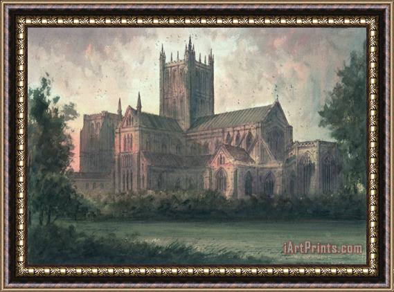 Paul Braddon Wells Cathedral Framed Painting