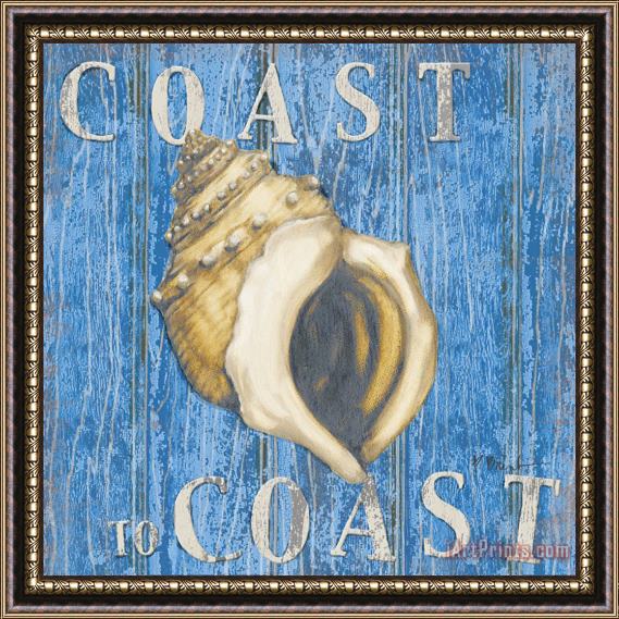 Paul Brent Coastal Usa Conch Framed Painting