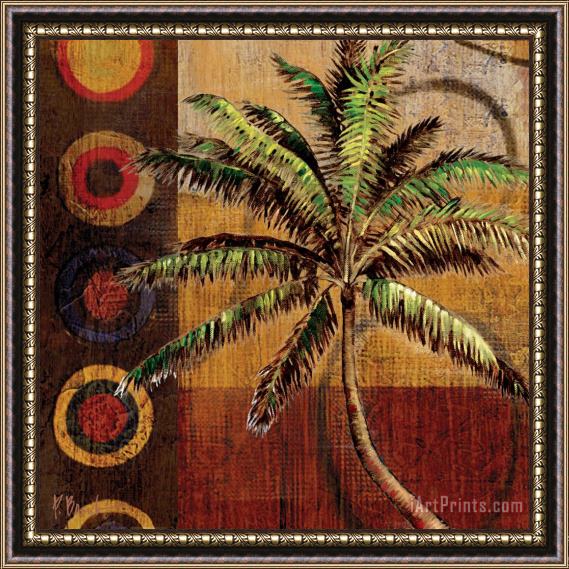 Paul Brent Contemporary Palm I Framed Painting