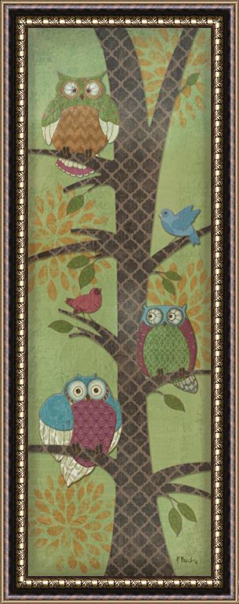 Paul Brent Fantasy Owls Panel I Framed Print