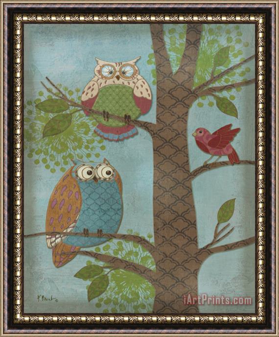Paul Brent Fantasy Owls Vertical II Framed Print