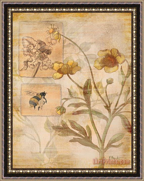 Paul Brent Flora Bumble Bee Framed Painting