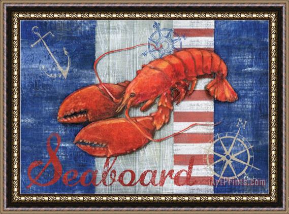 Paul Brent Maritime Lobster Framed Painting