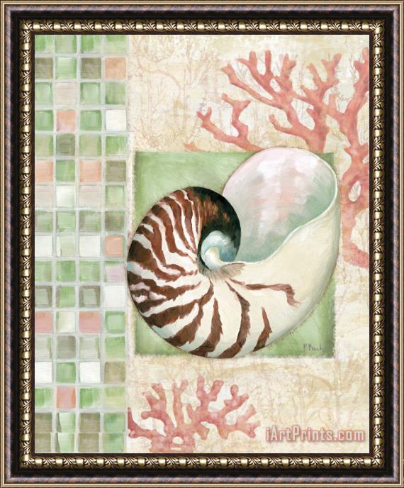 Paul Brent Mosaic Shell Collage I Framed Print