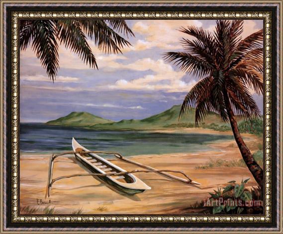 Paul Brent Outrigger Cove Framed Painting